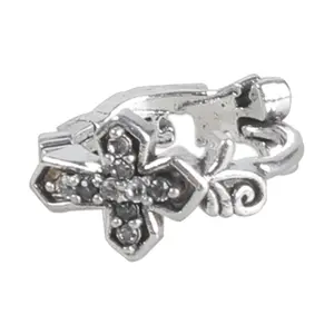 Vintage Styles Single Cross Earrings for Men Portable Alloy Punk Jewelry