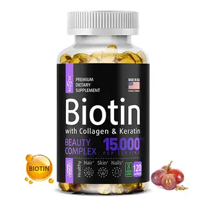 Balincer Biotin and Collagen Health Supplement, Supports Skin, Nails, and Hair Health,120 Capsules