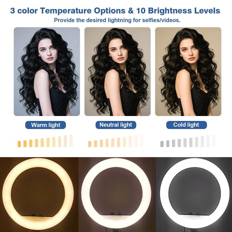 12"Ring Light with 63" Stand & 2 Phone Holders, 360° Adjustable Video Light for YouTube TikTok, Makeup,Photography, Ring Lights Compatiblewith All Cameras/Phones Selfie New Years valentine's Content Creator Pack , Super Bowl 12"Ring Light with 63" Stand & 2 Phone Holders, 360° Adjustable Video Light for YouTube TikTok, Makeup,Photography, Ring Lights Compatiblewith All Cameras/Phones Selfie New Years valentine's Content Creator Pack , Super Bowl