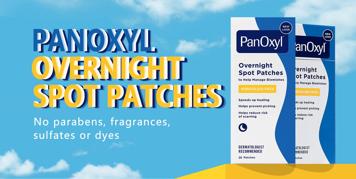 [PanOxyl official] PanOxyl PM Overnight Spot Patches, Advanced Hydrocolloid Healing Technology, Fragrance Free, 20 Count Pack of 1 Acne Blemish Clear Gentle Skin Repair Skincare Sensitive Pimple