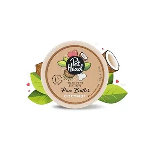 Pet Head On All Paws Coconut Paw Butter | Soothes & Nourishes for Soft Crack-Free Paws and Noses | Paw Moisturizer Balm | Vegan | Lick-Safe | Gentle Formula for Puppies | Made in USA | 1.4 oz.