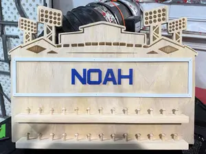 Personalized Baseball Ring Display – Stadium Style Medal & Ring Holder