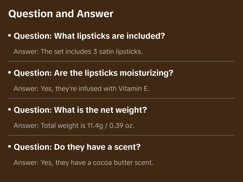 Italia Deluxe Sexy Trio Satin Lipstick Set - Silky Soft Moisturizing Lipsticks in Assorted Colors - Affordable Makeup Cosmetic