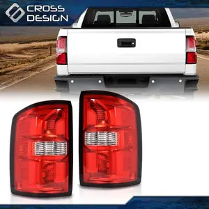 CROSSDESIGN Fit For 2016-2019 GMC Sierra 1500 2500 3500 HD Tail Light Lamp Left Right Side