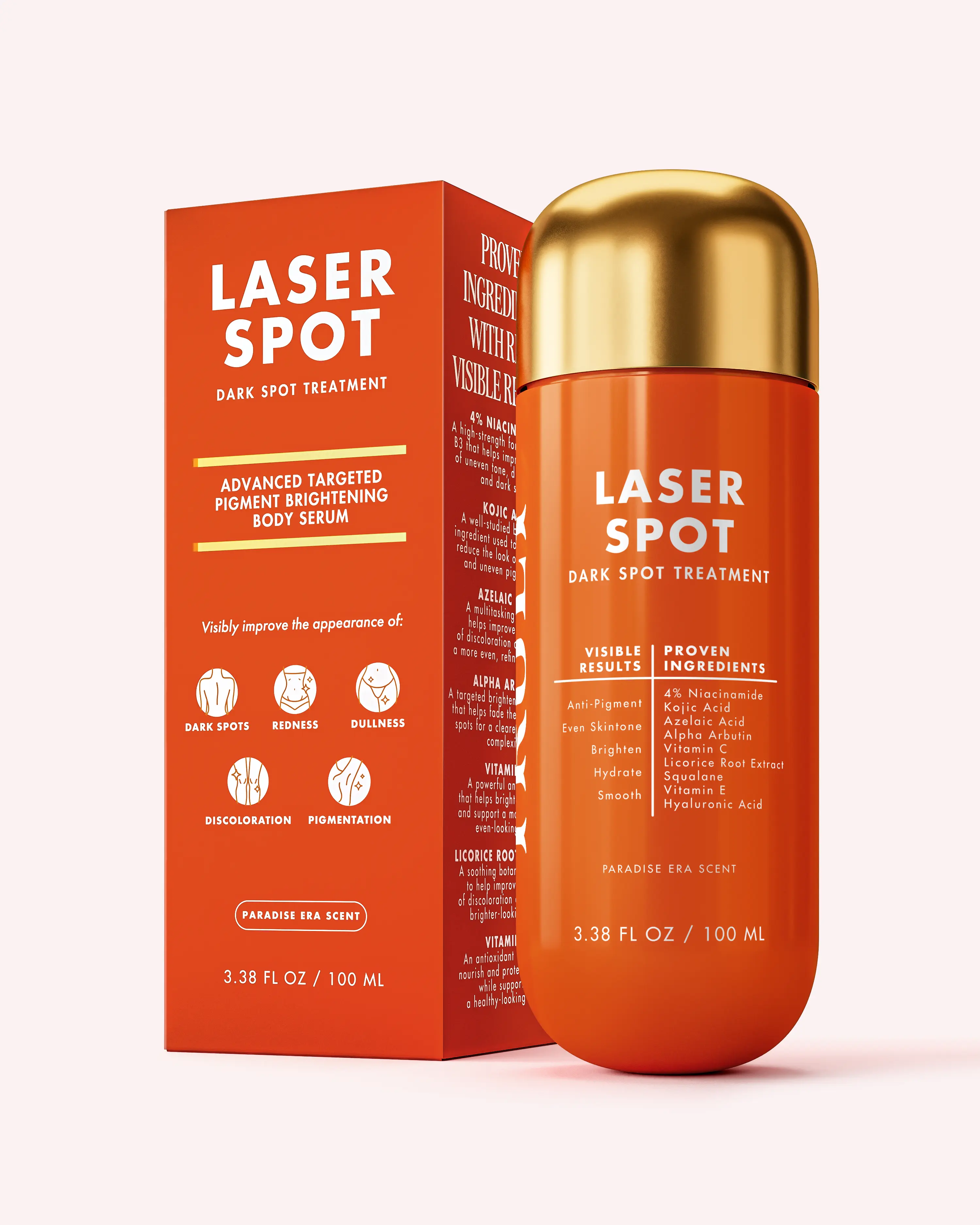 Laser Spot Dark Spot Treatment – Brightening Pigment Treatment with 4% Niacinamide & Kojic Acid – Helps Reduce the Look of Dark Spots, Hyperpigmentation & Discoloration – Suitable for All Skin Types