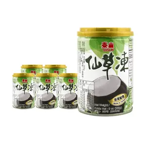 TAISUN Grass Jelly Drink - Authentic Taiwanese Herbal Jelly, Refreshing & Cooling, 6-Pack (255g Each)