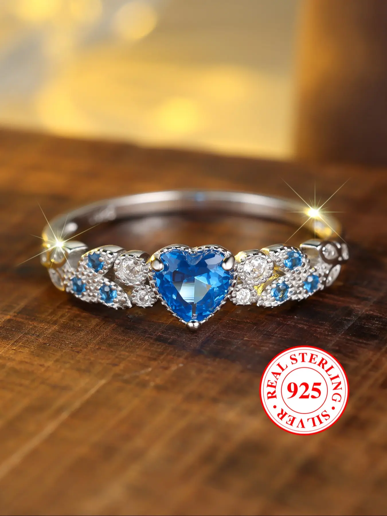 S925 Sterling Silver Fashion Heart Rings for Women, Beautiful Rings, Casual Style Engagement Ring, Daily Jewelry, All-Season Wearable Gift for Birthdays & Anniversaries for Her (with Box)