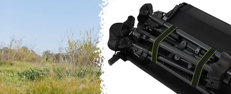 [Aecojoy Hunting Season] Hunting Chair with Detachable Cover, 360° Silent Swivel, Adjustable Height, Mesh Back, Folding Ground Seat, Armrests, Telescopic Legs, Duck Feet, 330 lb Capacity Magnetic Rangefinder Strap Carbon