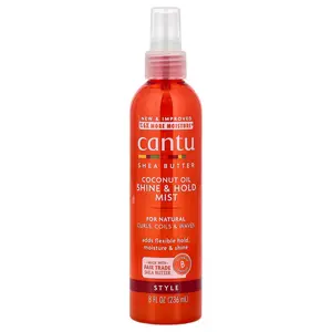 Cantu Shea Butter, Coconut Oil Shine & Hold Mist, 8 fl oz (236 ml) Cantu Shea Butter, Coconut Oil Shine & Hold Mist, 8 fl oz (236 ml)