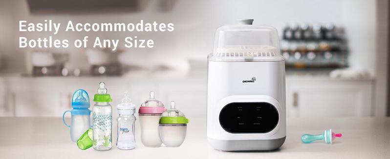 Grownsy Bottle Washer Pro, All-in-One Bottle Washer for Pump Parts,Baby Essentials,Baby Toys-Time Saving, 2025 new