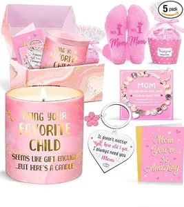 Gift Set for Mom Best Presents for Moms, Christmas Birthday Presents Socks from Daughter Son 5PCS