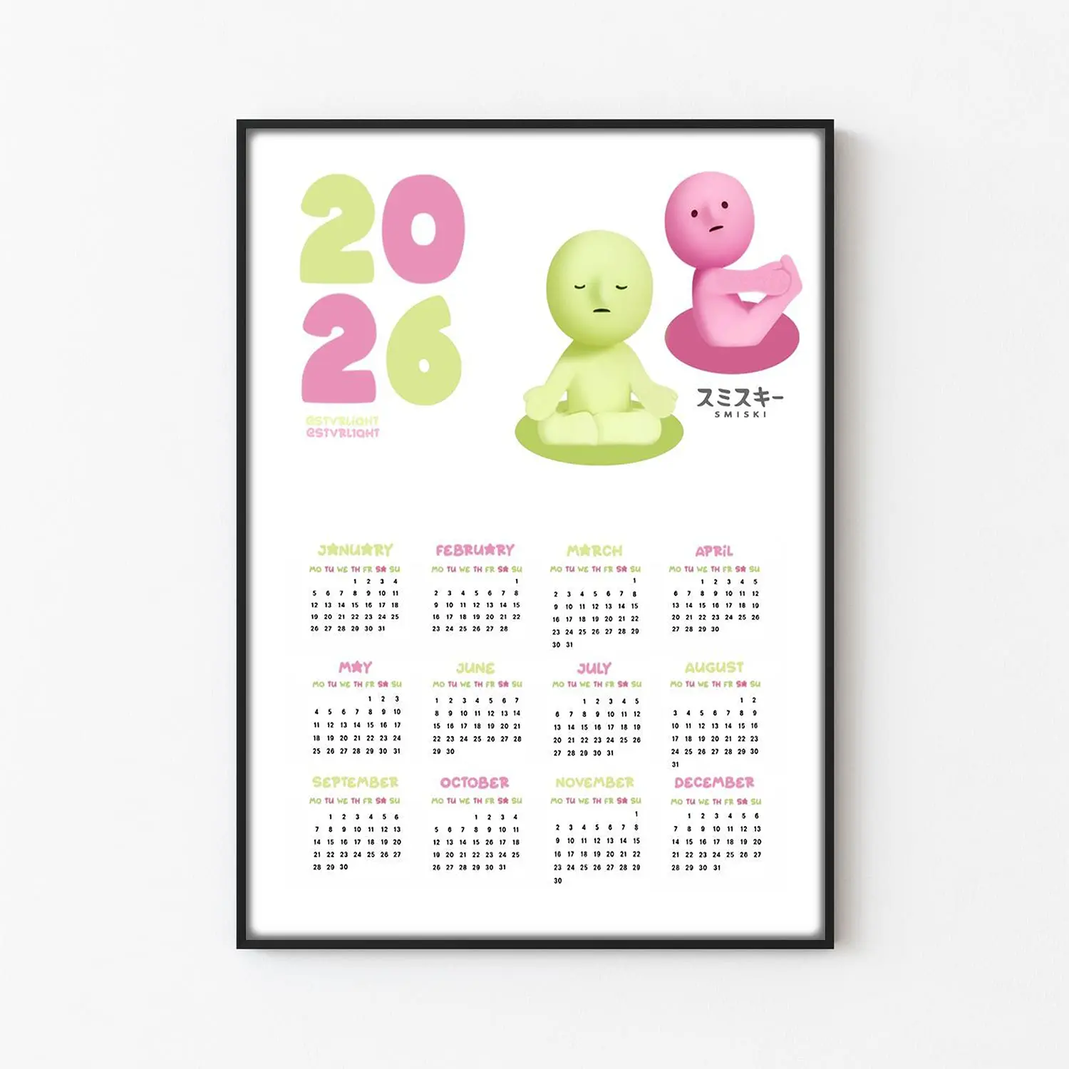 Smiski 2026 Poster - Canvas