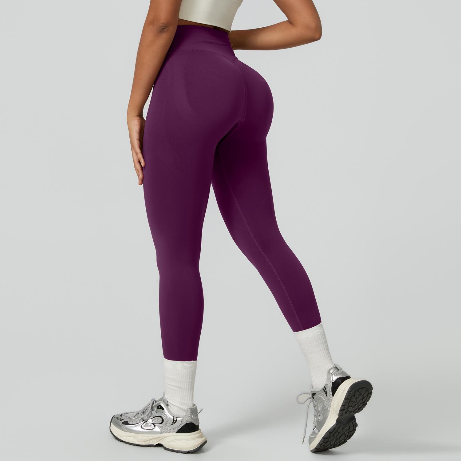 TIMEOFF Women's High-Waist Compression Leggings - Hip Lift, Tummy Control, Stretchy Fabric Fitted Activewear for Yoga, Workouts, Yoga Activewear