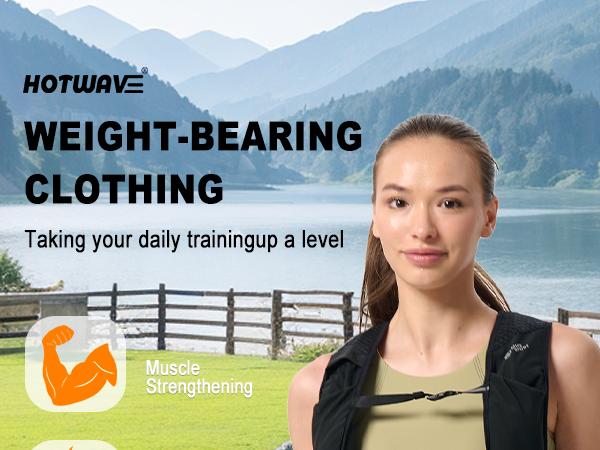 HOTWAVE Weighted Vest 12lbs Detachable & Adjustable Iron Pellets & Metal Rock Ergonomic Design Soft Neoprene for Running Training Jogging Walking Workout Fitness Belt Glutes Workout Equipment SpringStatements