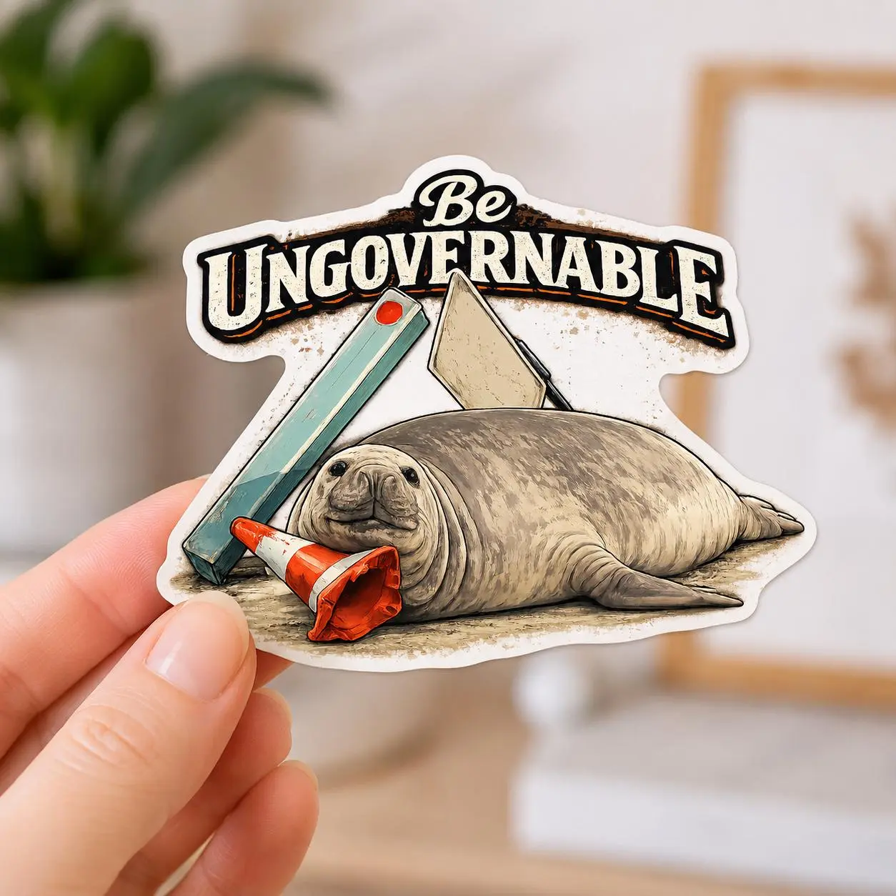 Neil The Seal Viral Meme Sticker Waterproof Cute Animal Decal