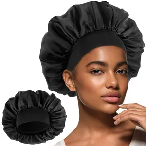Satin Silk Bonnet for Men, Elastic Band Silk Sleep Cap Soft Adjustable Hair Cap Hair Wrap for Women Sleeping