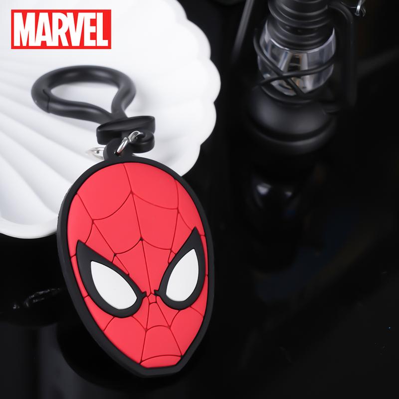 Marvel Spider Man PVC Keychain 1PC Official License Bag Clip Super Hero Style Charms Anime Figure Collector Keyring Backpack Decor Durable PVC Soft Rubber Gift