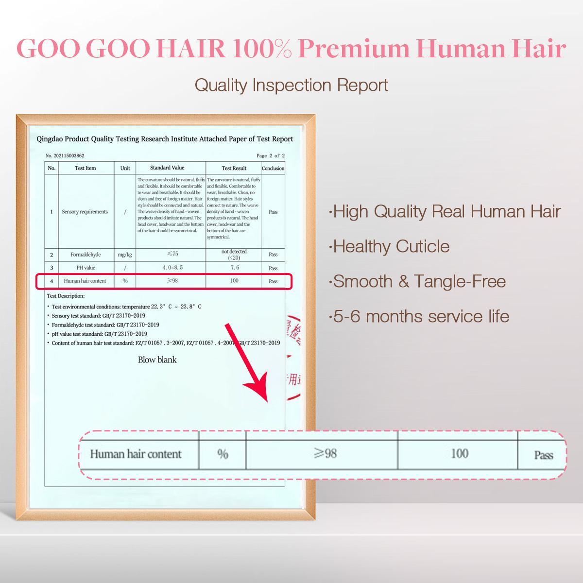 GOO GOO Clip in Human Hair Extensions Premium Quality Straight Remy Hair, 14-24inch  7/9pcs 120-170g, Quick Wear