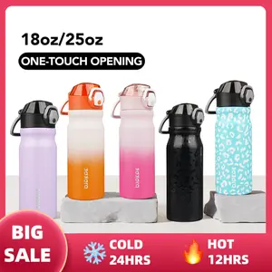bjpkpk Insulated Water Bottle with Straw Lid, Pink Tumbler, Leakproof, Durable, Double Walled, Ideal for Travel, Camping, and Everyday Use