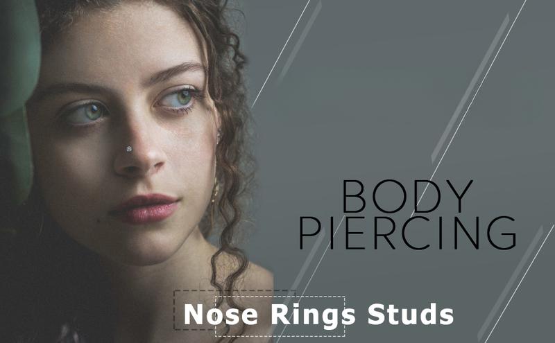 Fansilver 8 count 22G Nose Rings Studs Tiny 3mm Assorted Shapes CZ Inlaid Nose Body Piercing Jewelry