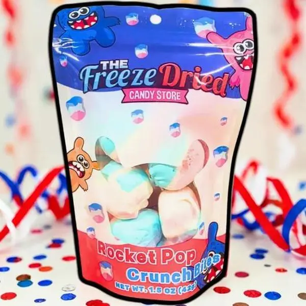 Freeze Dried - Rocket Pop Crunch Bites  freezedried asmr