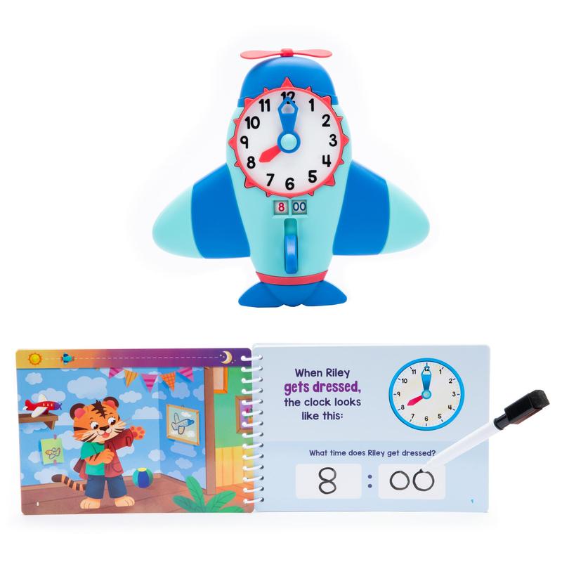 Educational Insights Toy Learning Clock for Kids,Time to Learn Telling Time Activity Set & Time to Fly Clock Game Set - Practice How to Tell Time on Analog Clocks, Fun Time Management Game Classroom Teaching Resource, Ages 3+