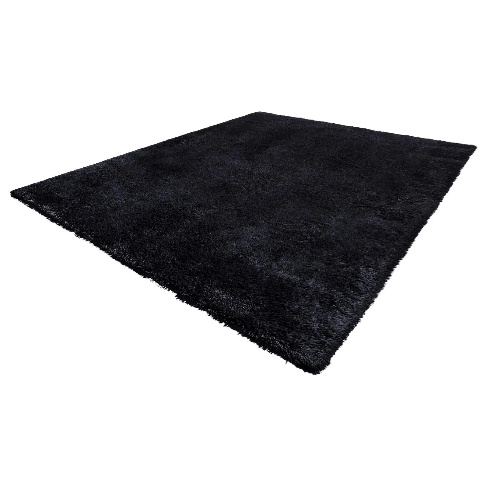 【SummerFinds】VEVOR Indoor Plush Area Rugs, 8 x 10 ft Soft Plush Carpet, Furry Shag Area Rugs for Living Room, Bedroom, Sunroom, Modern Home Decor Aesthetic, Non-Shedding, Non-Woven, Slip-Resistant, Black