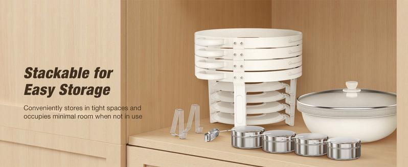 WARMOUNTS 5QT White Chafing Dishes for Buffet with Glass Lid 2/4 Pack, Maifanite-Coated Round Chafing Dish Set w/Mirror-Polished Stainless Steel Rolled Rim, Stackable, Lid Holder for Party, Wedding