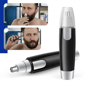 Ear and Nose Hair Trimmer Clipper,360° Rotation Precision Trimming,Energy Saving,Strong Motor,Ergonomic Design,Round Blade Head For Safe Hair Removal,Multi-Scene Universal Grooming