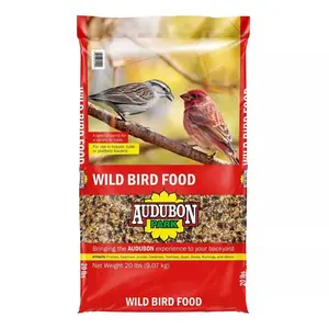 Audubon Park 20lbs Wild Bird Food: Nutritious Mix for Quail & Doves, Ideal for Year-Round Feeding