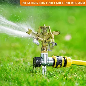 Floor plug turntable sprinkler automatic rotation sprinkler garden gardening watering flowers watering vegetables lawn irrigation artifact