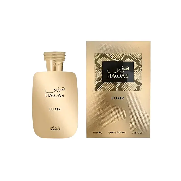 Rasasi Hawas Elixir 100ml Eau de Parfum Spray | Vanilla Aromatic Green | Notes Rasasi Hawas Elixir 100ml Eau de Parfum Spray | Vanilla Aromatic Green | Notes