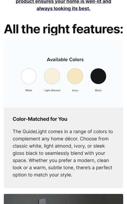 GuideLight - Automatic on/off Pathway and Accent Lighting Outlet Cover