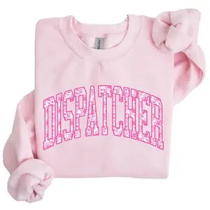 [Made in USA] Emergency Dispatcher Sweatshirt, 911 Operator Apparel Graphic Crewneck, Dispatcher Pride Pullover, Support 911 Emergency Operator Shirt, Trendy Dispatcher Graphic Sweatshirt, Gift For First Responders