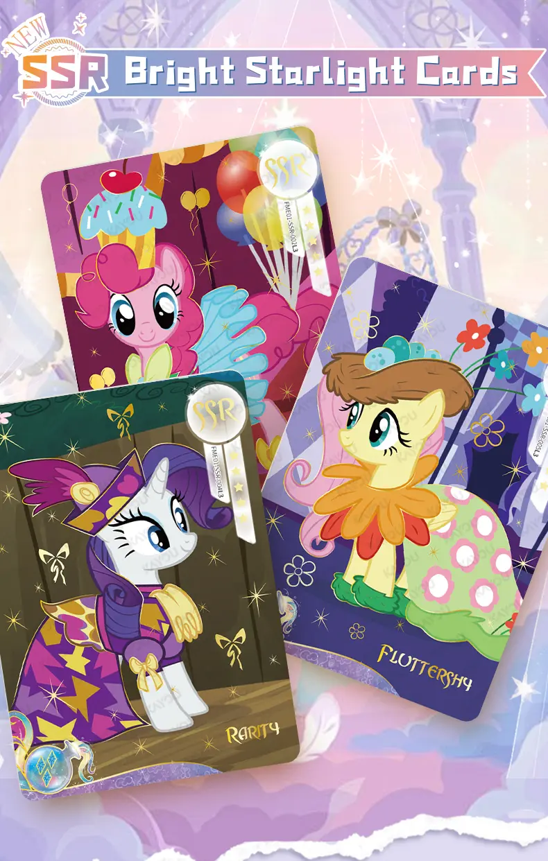 My Little Pony Friendship Theme Non-Sports Trading Card Collectible - Friendship Eternal Fun Moments Select Edition NA-001A, Includes Pony Art & Storage Box, Card Game Accessory