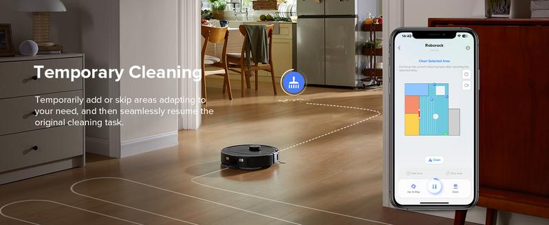 Roborock Qrevo Series Robot Vacuum and Mop (QV 35A), 8000Pa Suction, Anti-Tangle Brushes, Smart Obstacle Avoidance, Auto Mop Washing, All-in-One Dock, 200RPM Spinning Mops #GiftedInLove
