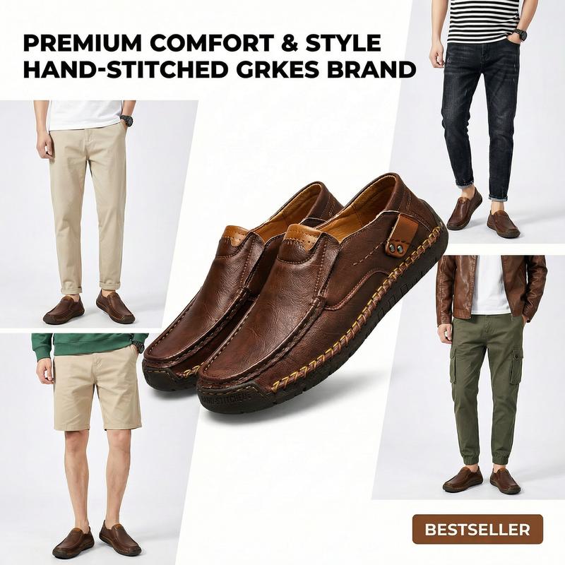 GREKS Men's Loafers Slip-On Casual Shoes Lightweight Comfortable Driving Walking Shoes for Everyday Use
