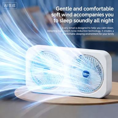 New desktop mini fan, USB charging, suitable for home, dormitories, strong airflow, great as a gift.