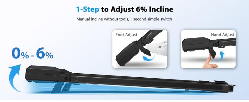 Walking Pad Treadmill with Incline - 8% Incline Walking Pad with Handle Bar - Foldable Under Desk Treadmill for Home with 300 Lbs Capacity - Jogging Machine with Quiet Brushless, App & Remote Walking Pad Treadmill with Incline - 8% Incline Walking Pad with Handle Bar - Foldable Under Desk Treadmill for Home with 300 Lbs Capacity - Jogging Machine with Quiet Brushless, App & Remote