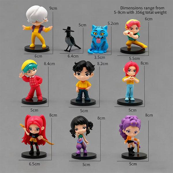 10-Piece Figurine Set – Anime Model Toy Decorations, perfect for home collections and office desk display. An excellent gift choice for Christmas and New Year.