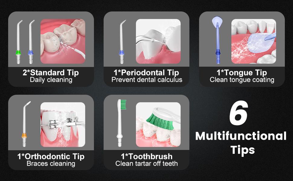 h2ofloss Water Dental Flosser TikTokShopBlackFriday -5 Modes Portable Oral Irrigator Braces Rechargeable & IPX7 Waterproof Teeth Cleaner for Home Travel P11 Black bundle sets holiday value pack stock up h2ofloss Water Dental Flosser TikTokShopBlackFriday -5 Modes Portable Oral Irrigator Braces Rechargeable & IPX7 Waterproof Teeth Cleaner for Home Travel P11 Black bundle sets holiday value pack stock up