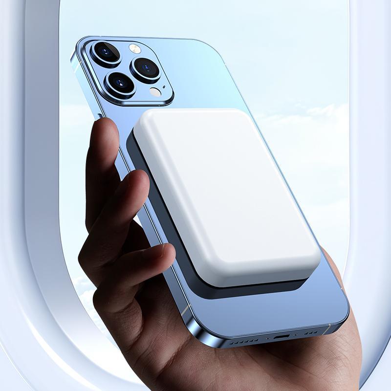 Magnetic Power Bank for iPhone 15/14/13/12/Pro/Mini/Pro Max, Power Bank with Phone Holder, Stocking Fillers Gift，Magnetic Wireless Fast Charging Power Bank, 10000mAh Portable Charger, Suitable for all Samsung and Android phones that support wireless charg