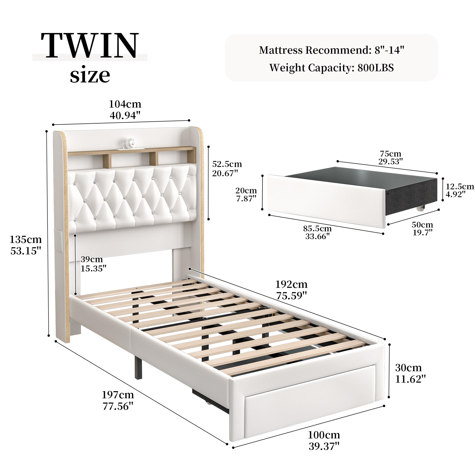 Queen LED Bed Frame with Storage Drawers, Full Size Upholstered Platform Beds with Galaxy Star Projector Charging Station Speaker, King Aurora Bedframe with 2-Tier Storage Headboard, Twin Bed, Noise-Free, PU Leather White Black, Velvet Gray Pink Queen LED Bed Frame with Storage Drawers, Full Size Upholstered Platform Beds with Galaxy Star Projector Charging Station Speaker, King Aurora Bedframe with 2-Tier Storage Headboard, Twin Bed, Noise-Free, PU Leather White Black, Velvet Gray Pink
