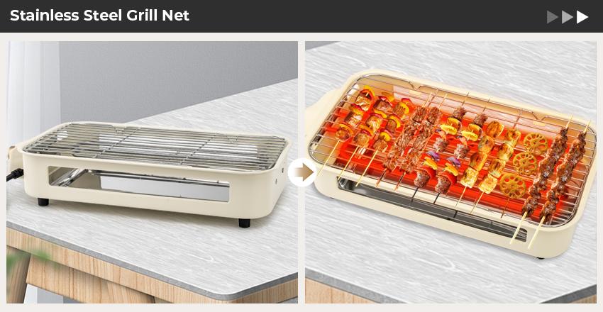 Pukomc Upgrade Indoor Smokeless Electric Korean BBQ Grill with Removable Non-Stick Coating 22.5 x 10 x 3.5 in, Temperature Control, Dishwasher Safe, 1500 Watts Power Portable Outdoor Griddle Pukomc Upgrade Indoor Smokeless Electric Korean BBQ Grill with Removable Non-Stick Coating 22.5 x 10 x 3.5 in, Temperature Control, Dishwasher Safe, 1500 Watts Power Portable Outdoor Griddle