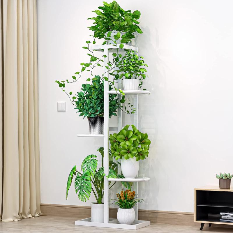4/5/6 Tier 5/6/7 Potted Metal Plant Stand for Patio Garden Corner Balcony Living Room Organiser Racks Pad Shelf Home Decorative