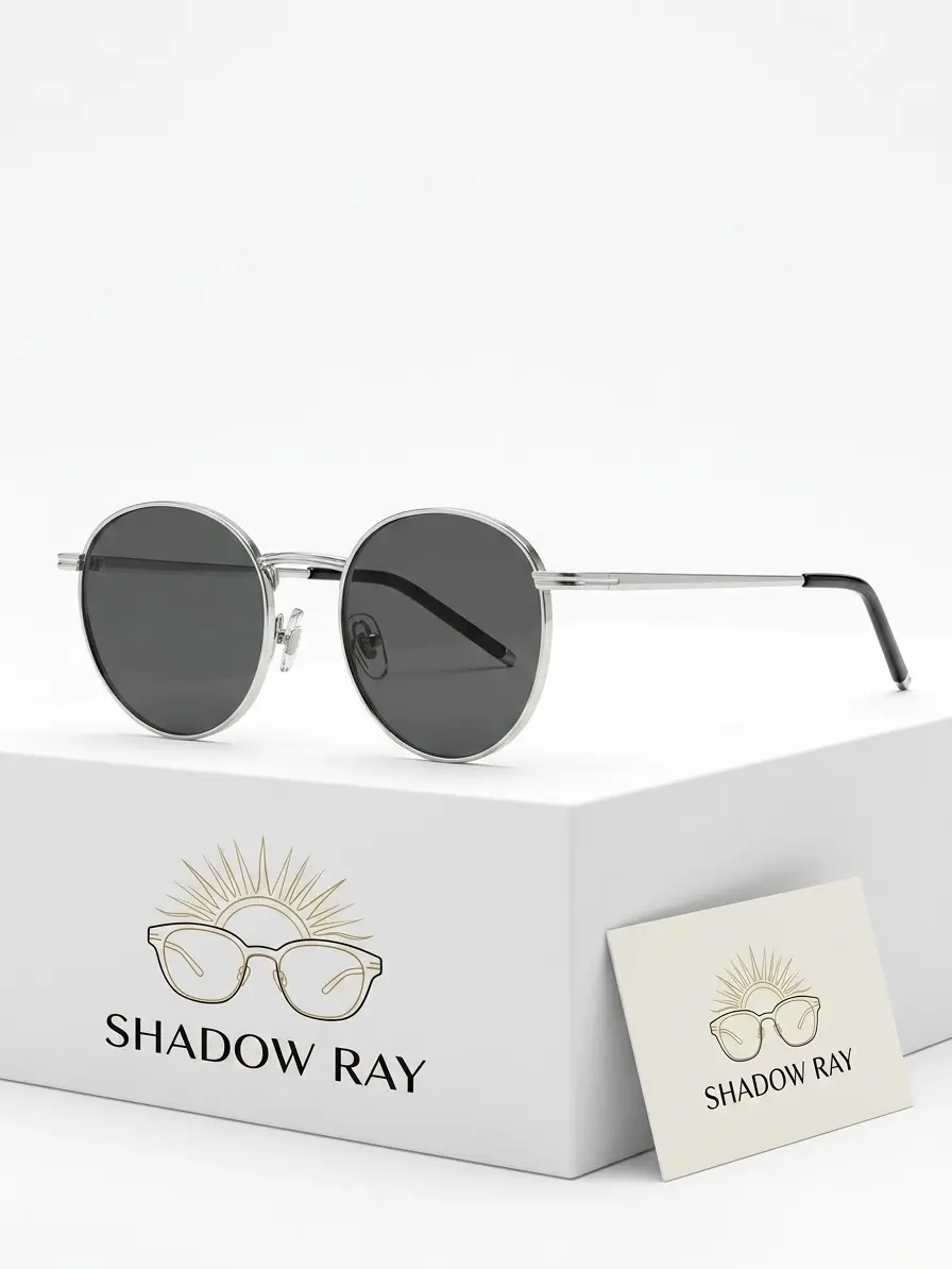 Unisex Retro Vintage Thin-Rim Metal Alloy Sunglasses - Lightweight Silver Frame, UV400 Glass Protection, Classic Round Shades for Beach, Drive, Practical Fashion Eyewear