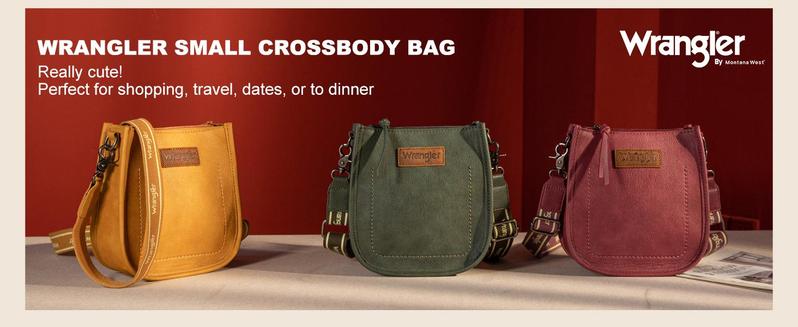 Wrangler Small Crossbody Bags for Women with Adjustable Strap