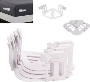 Bed Sheet Holders for Corners - 4 Pieces Heavy Duty Bed Sheet Grippers Upgraded Foldable, Anti-Slip, Invisible Fitted Sheet Holder Universal Fit