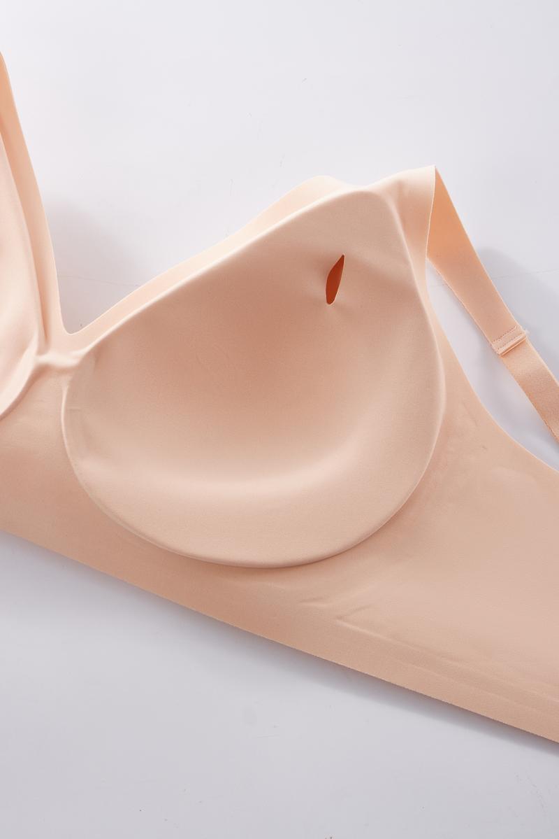 1/2/3PCS Jelly Wireless Womens Comfortable Wireless Bras Push Up Bralettes Seamless Tshirts Bras Deep V Everyday Bras S 4XL