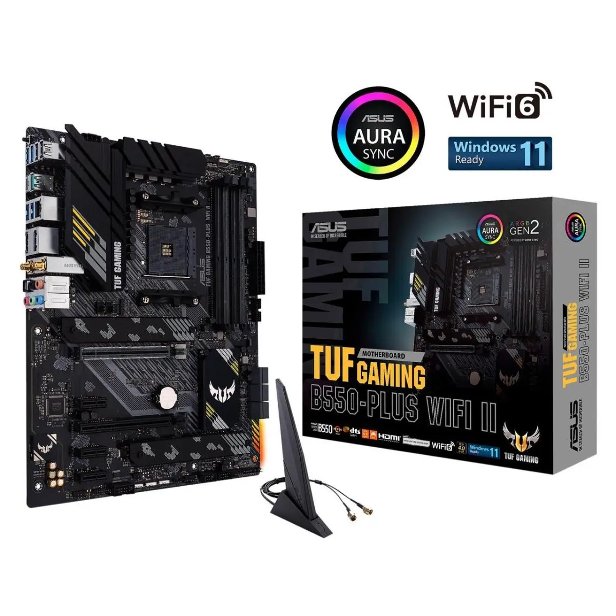 Asus B550 Chipset ATX AMD Computer Motherboard - Gaming PC Motherboard, AMD Processor Compatible, SATA 6Gbs Interface, Aura Sync RGB Lighting, Alloy Chokes, Durable Capacitors, High-Performance Networking, Industry-Leading Audio, Computer Motherboards